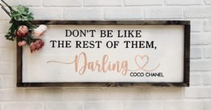 Coco Chanel Quote 12x32