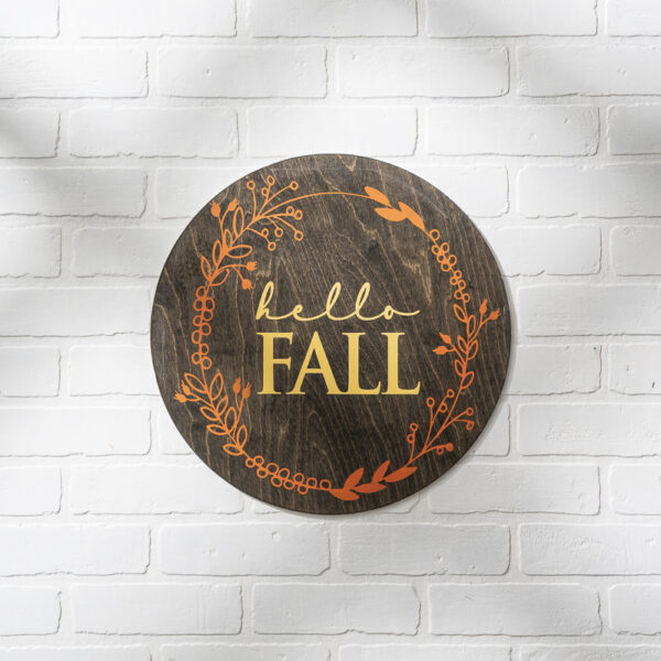 Hello Fall - 16" Welcome Sign