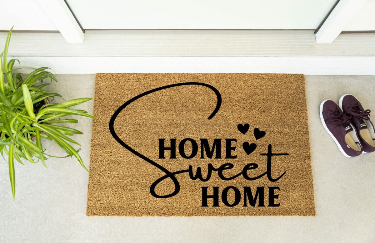 Home Sweet Home w/ Hearts - Spruced Studio