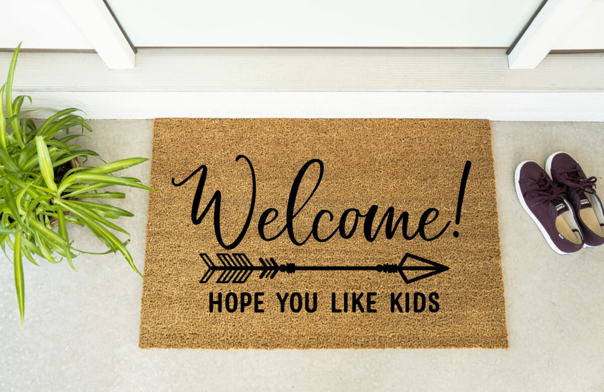 Doormat - Welcome Hope You Like Kids