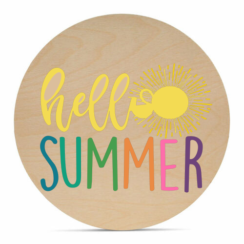 Hello Summer - 16" Welcome Sign
