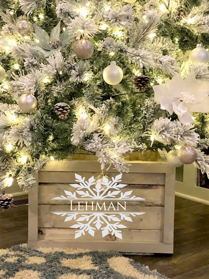 Tree Box - Snowflake (personalized)