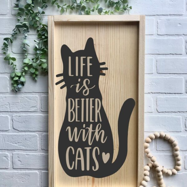 13x24 Life is Better with Cats