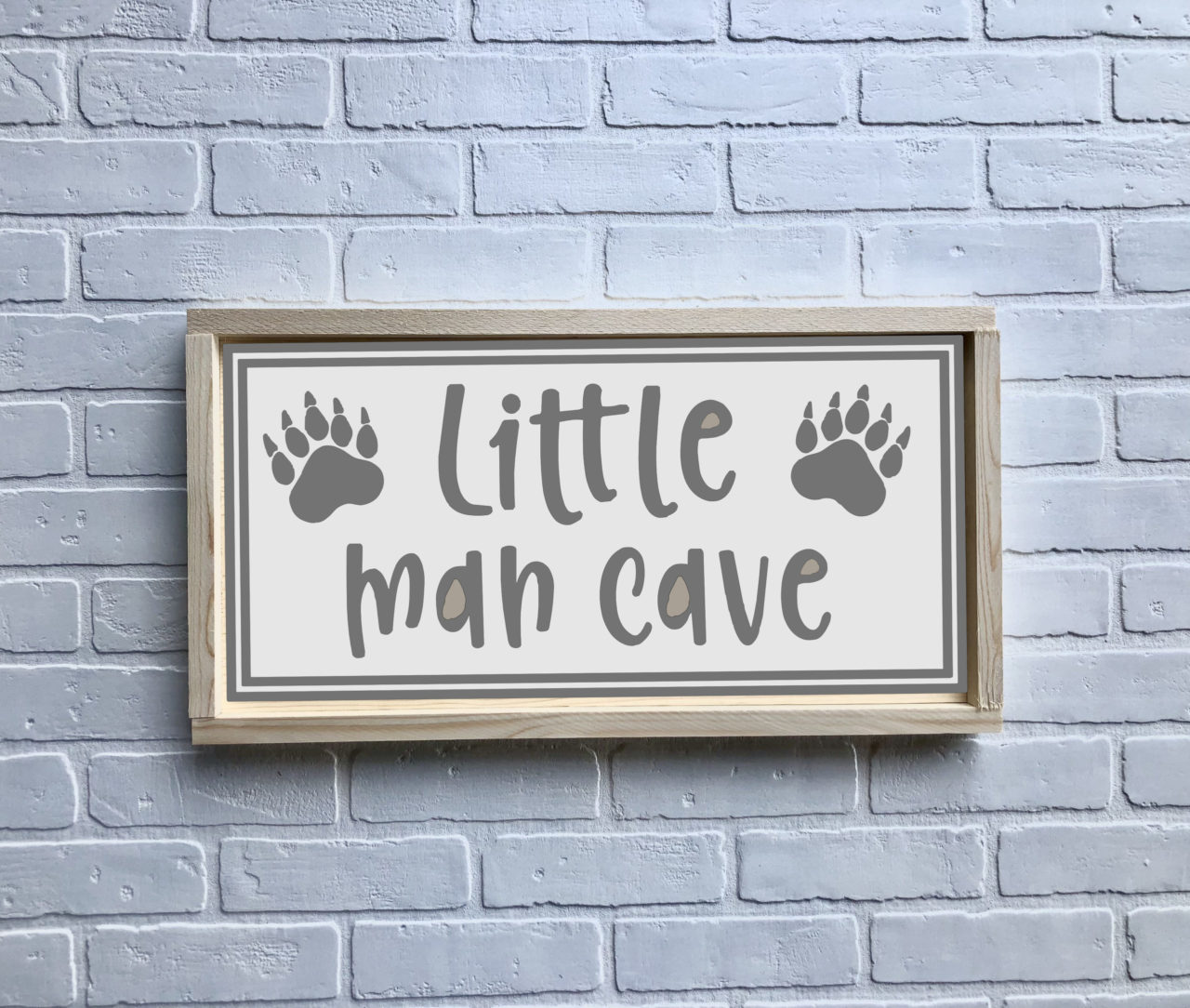 13x24 Little Man Cave (bear paws)