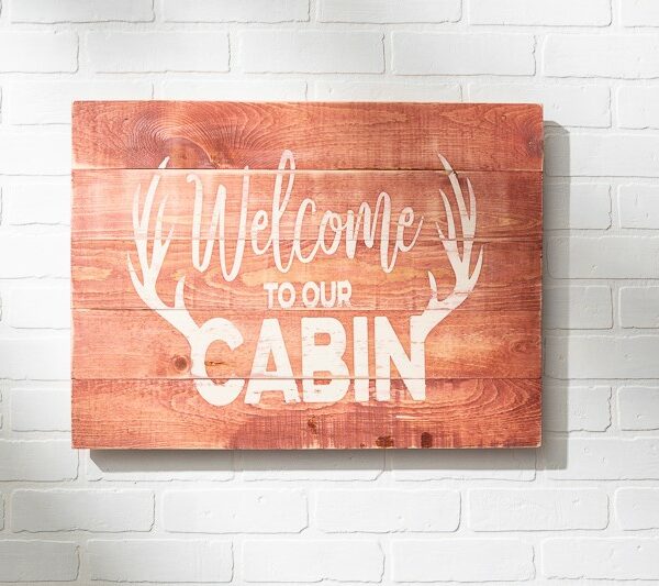 18x24 Welcome Cabin