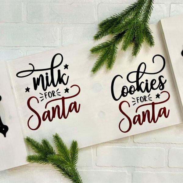 11x17 Tray - Milk & Cookies for Santa