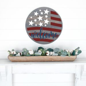 Welcome (USA flag) - Welcome Sign
