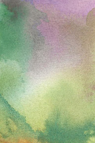 Abstract watercolor painting with blended green, yellow, and purple hues, creating a soft, textured gradient effect. - Spruced Studio Upscale Workshop